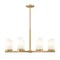 Z-Lite Danica 8 Light Chandelier, 31.5in. W x 15.25in. H, Modern Gold 3044-8MGLD - alternate 1